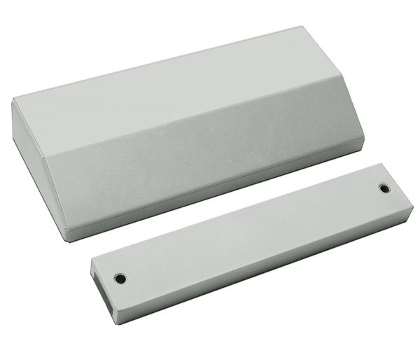 Замок электромагнитный ALM-250FT-24V, усилие удержания якоря 250 кгс, влагозащищенный, серый