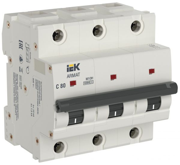 Выключатель автоматический M10H 3P C 80А
