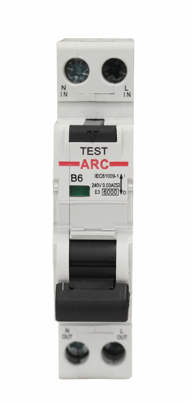 Выключатель дифференциальный автоматический АВДТ-ARC-1P+N-B6-30mA-ТипAC 1P+N/6A/B/AC/230VAC/30mA/6kA