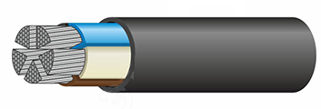 Кабель силовой АВВГнг(А)-LS 5х185,0 мс (N, PE)-1 ТРТС