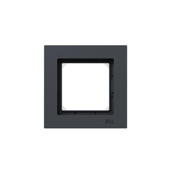 Рамка 1-местная IP44  графит.  пластик Эпика EKF