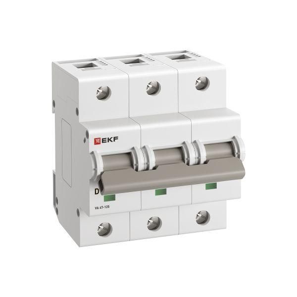 Выключатель автоматический ВА 47-125 3P 16А (D) 15кА PROXIMA