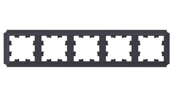 ATLASDESIGN ANTIQUE 5-постовая рамка, универсальная, КАРБОН