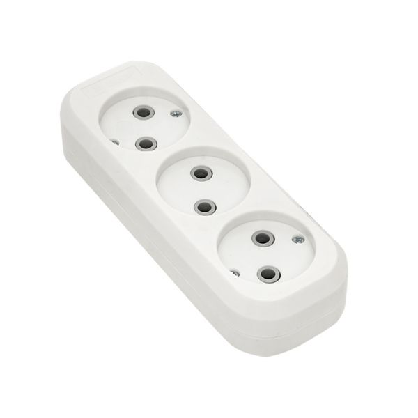 Колодка 3 гнезда без заземления 10 А Эксперт