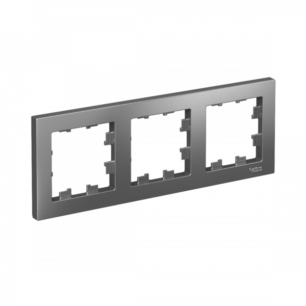 Рамка трехпостовая ATLASDESIGN универсальная сталь