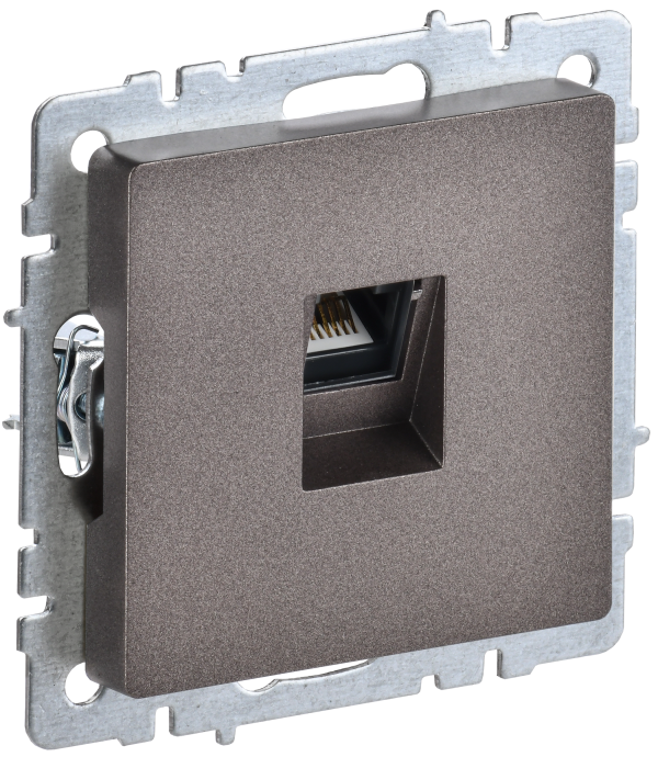 BRITE Розетка компьютерная RJ45 кат.5E РК10-БрТБ темная бронза