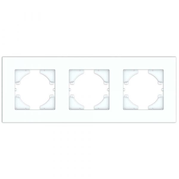 Рамка City 3-местная, белый