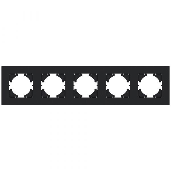 Рамка City 5-местная, графит