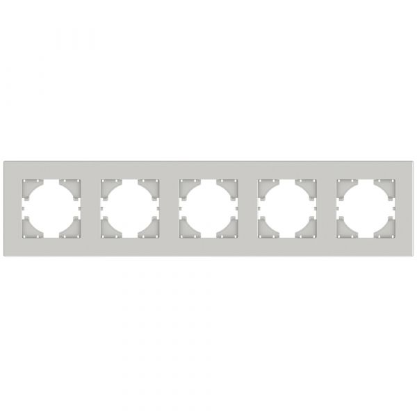 Рамка City 5-местная, жемчуг