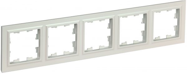 BRITE Рамка 5 постов РУ-5-БрЖ жемчуг