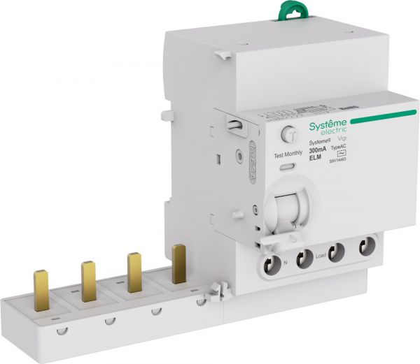 Блок дифференциального тока (ВДТ) 63A 4P 300мА Тип-AC 400В Systeme9