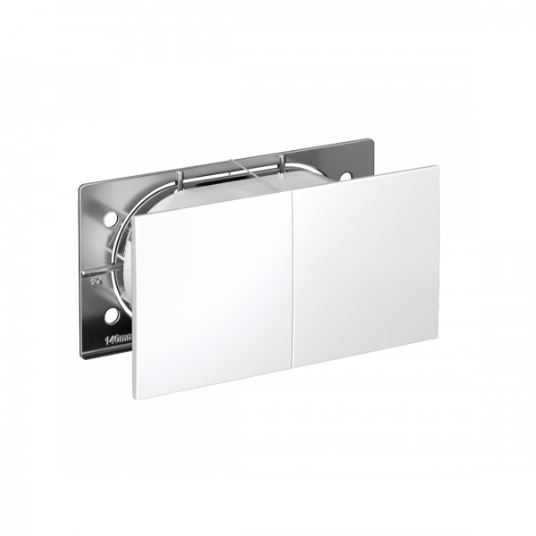 Розетка ATLASDESIGN двойная с заземлением со шторками сдвижная крышка 16А в сборе белый