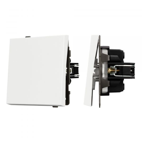 Механизм выключателя одноклавишный перекрёстный SWT-TENDO-MKX1-SFPL-WH 230V, 10A, Белый, 1 пост