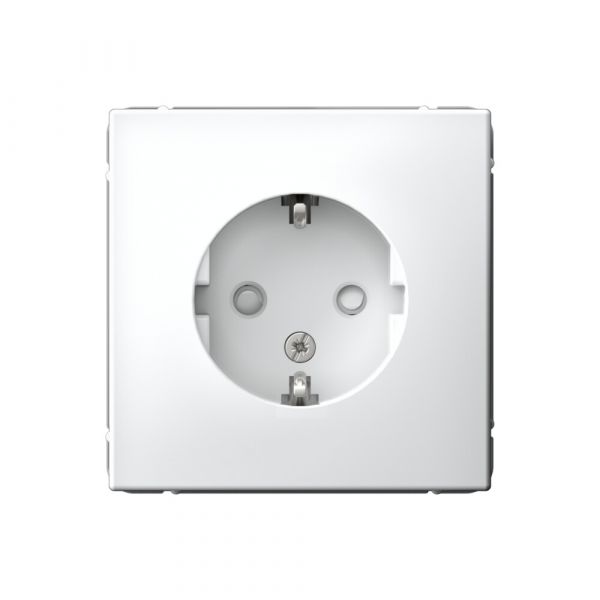 ARTGALLERY розетка с заземлением со шторками, 16А, механизм, белый