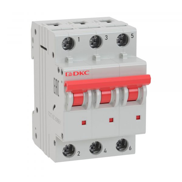 Выключатель автоматический модульный YON MD63 3P 16А C 6kA