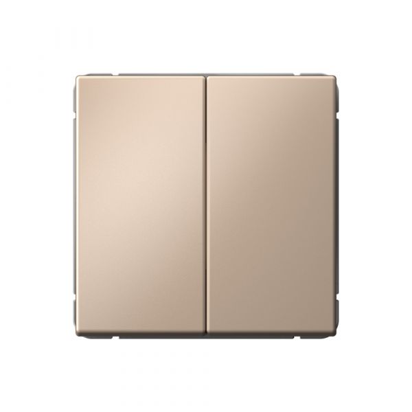 ARTGALLERY 2-клавишный ВЫКЛЮЧАТЕЛЬ КНОПОЧНЫЙ, 10АХ, механизм, быстрозажимные клеммы, ПЕСОЧНЫЙ