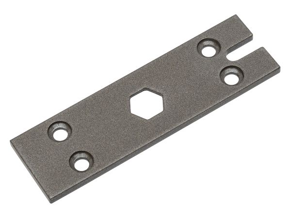 Планка для крепления замка LMP-180K/200K Dark Grey без сквозного сверления двери темно-серая