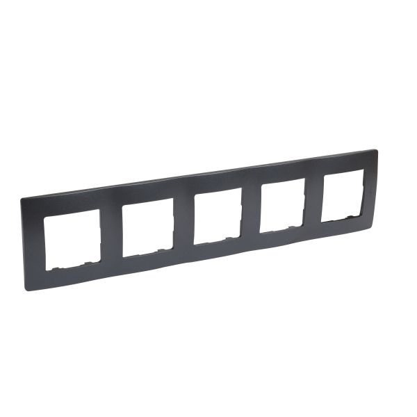 Рамка 5-местная антрацит ETIKA