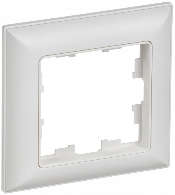 BRITE Рамка 1-местная РУ-1-БрАБ арктический белый/белый IEK