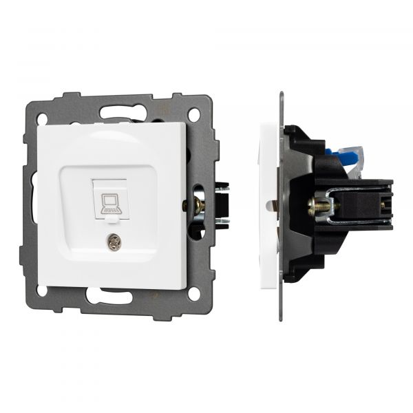 Механизм компьютерной розетки SCT-MPC1-PL-WH-V RJ-45, CAT6