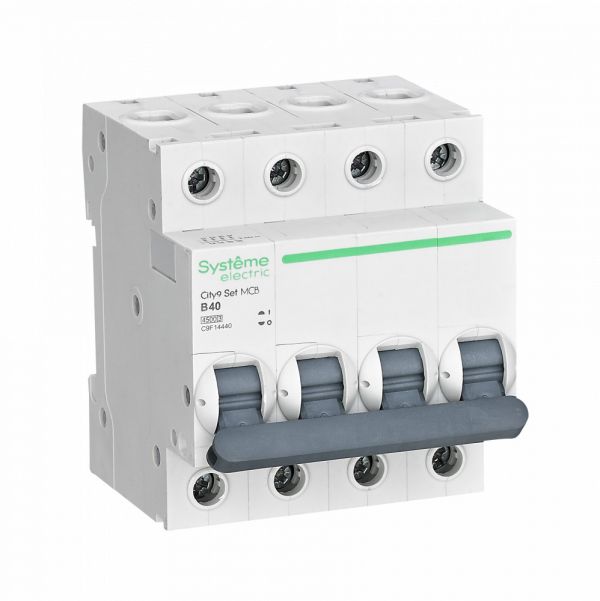 Выключатель автоматический четырехполюсный 40А B 4.5kA 400В City9 Set