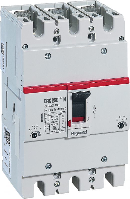 Выключатель автоматический DRX 250 HP TM Рег 3П 125A 25кА
