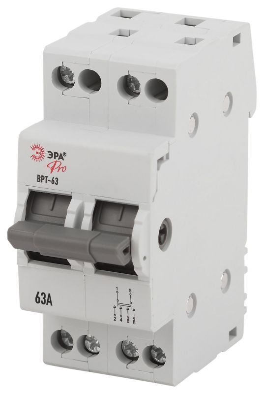 Выключатель-разъединитель трехпозиционный ВНТ-63 PRO V RT 63-2-63 2Р 63А