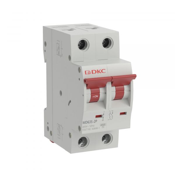 Выключатель автоматический двухполюсный 50А C 4,5кА