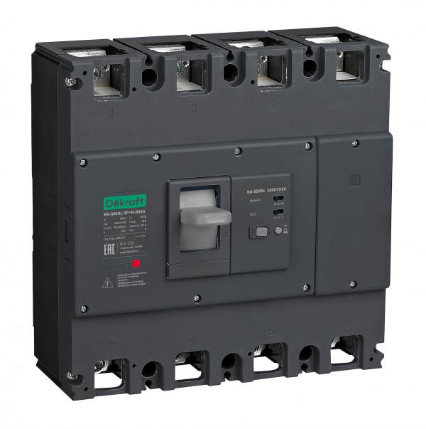 Автоматический выключатель силовой ВА-306Rc Inst 3P+N 400А 70кА 300/500/1000мА