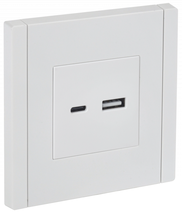 FORTE&PIANO Розетка USB A+C 3,1А FP250 белый IEK