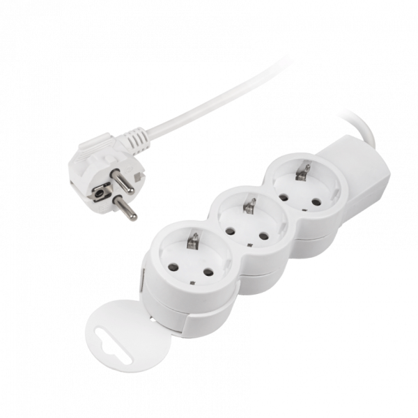 Удлинитель бытовой ФАZА FG-03-300 3x3,0 с заземлением, 10А