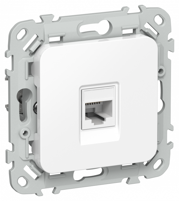 FLITE Розетка компьютерная RJ45 категория 6 UTP РК6-1-0-ФлБ белый IEK