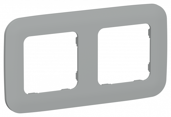 FLITE ARTISTIC Рамка 2-местная РУ-2-А-ФлС серый IEK