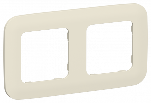 FLITE ARTISTIC Рамка 2-местная РУ-2-А-ФлСл сливочный IEK