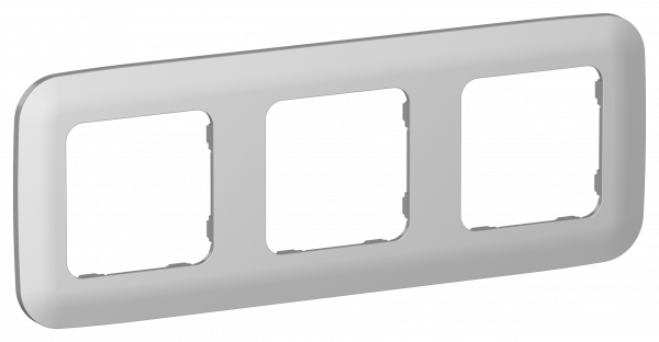 FLITE ARTISTIC Рамка 3-местная РУ-3-А-ФлА алюминий IEK