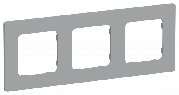 FLITE CLASSIC Рамка 3-местная РУ-3-К-ФлС серый IEK