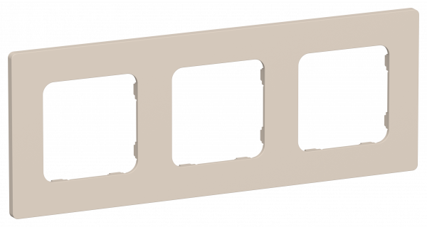 FLITE CLASSIC Рамка 3-местная РУ-3-К-ФлЛ льняной IEK