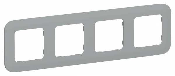 FLITE ARTISTIC Рамка 4-местная РУ-4-А-ФлС серый IEK