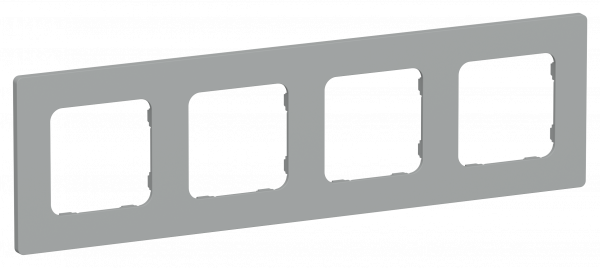 FLITE CLASSIC Рамка 4-местная РУ-4-К-ФлС серый IEK