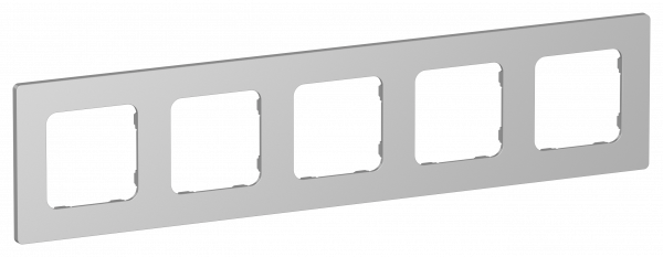 FLITE CLASSIC Рамка 5-местная РУ-5-К-ФлА алюминий IEK