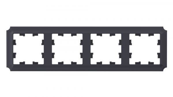 ATLASDESIGN ANTIQUE 4-постовая рамка, универсальная, КАРБОН