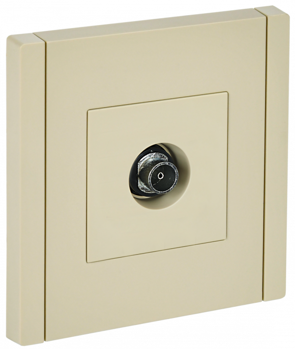 FORTE&PIANO Розетка TV оконечная FP428 ваниль IEK