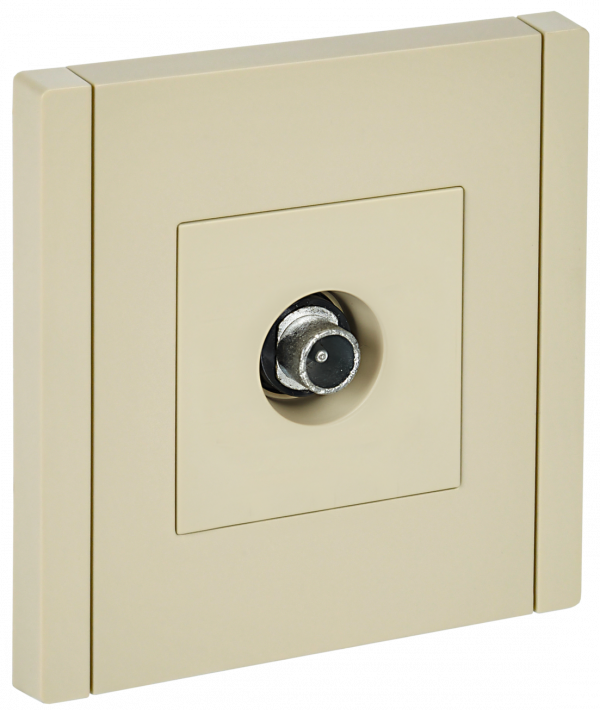 FORTE&PIANO Розетка TV проходная FP429 ваниль IEK