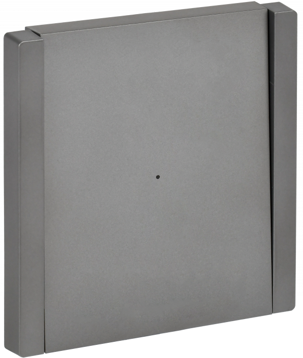 FORTE&PIANO Выключатель 1-клавишный с индикацией 10А FP502 сталь IEK