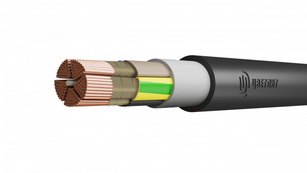 Кабель силовой ВВГнг(А)-FRLS 5Х50мс(N.PE)-1 ТРТС  многопровол очный