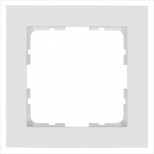 Рамка G-Classic 1-постовая, цвет белый глянцевый