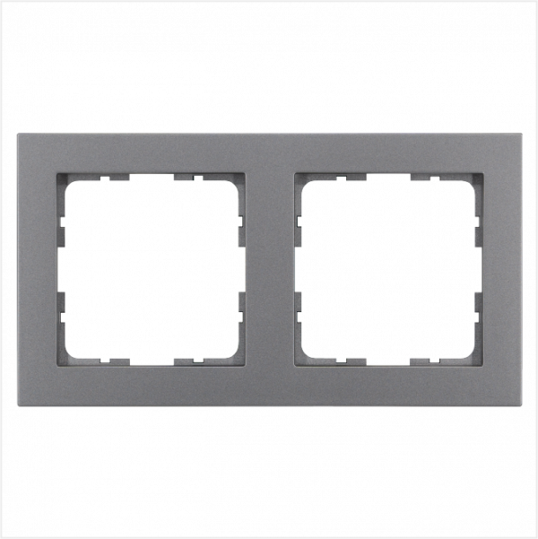 Рамка G-Classic 2-постовая, цвет Алюминий
