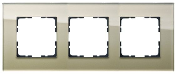 Рамка 3-постовая, стекло Champagne Gold