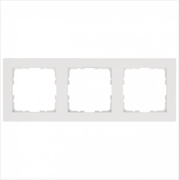 Рамка G-Classic 3-постовая, цвет белый глянцевый