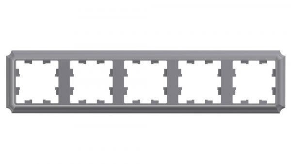 ATLASDESIGN ANTIQUE 5-постовая рамка, универсальная, СТАЛЬ